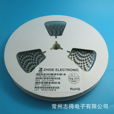 SMCJ43CA瞬態抑制二極管 志得電子原廠現貨，為通信與自動控制系統保駕護航